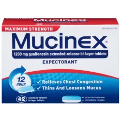 MUCINEX MAX STRENGTH TABLET 42CT