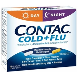 CONTAC COLD FLU DAY/NITE CAPLET 28CT