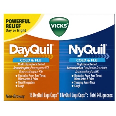 DAYQUIL/NYQUIL COLD FLU LIQUICAP 24CT