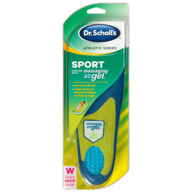 Dr. Scholl's Athletic series, Advanced Sport Massaging Gel Insoles for Women's sizes 6-10