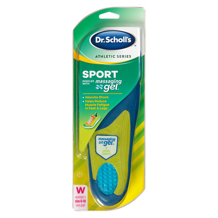 Dr. Scholl's Athletic series, Advanced Sport Massaging Gel Insoles for Women's sizes 6-10