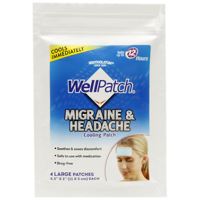 WELLPATCH MIGRAINE COOLING PATCH 4CT