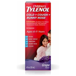 TYLENOL CHLD COLD+COUGH+RN SUSP GRP 4OZ