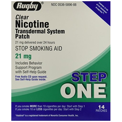 NICOTINE TRANSDERM PATCH 21MG 14CT RUGBY