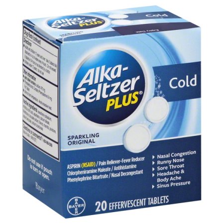 ALKA-SELTZER PLUS COLD TABLET 20CT