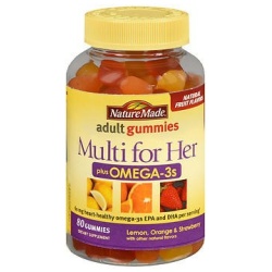 MULTI OMEGA-3 HER GUMMIES 80CT NAT MADE