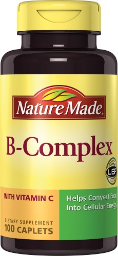 B COMPLEX W/VIT C CAPLET 100CT NAT MADE