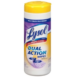 LYSOL DISINFECT 35 CT DUAL ACTION WIPES