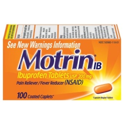 MOTRIN IB CAPLET 100CT