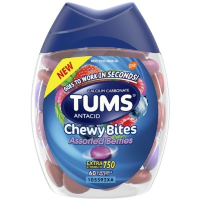 TUMS CHEWY BITES TABLET 60CT