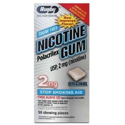 NICOTINE GUM 2MG REFILL 50CT RUGBY