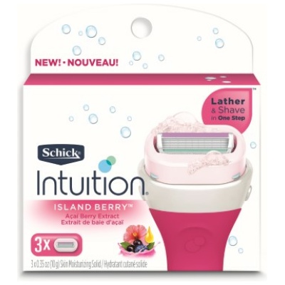 SCHICK INTUITION BERRY REFILL BLADE 3CT