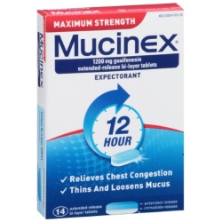 MUCINEX MAX STRENGTH TABLET 14CT