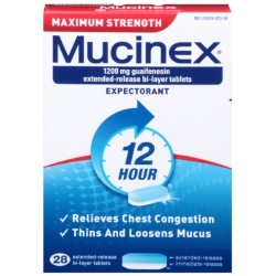 MUCINEX MAX STRENGTH TABLET 28CT