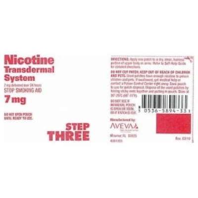 NICOTINE TRANSDERM PATCH 7MG 14CT RUGBY