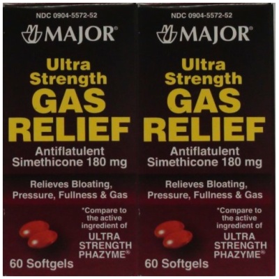 GAS RELIEF 180MG CAPSULE 60CT MAJOR