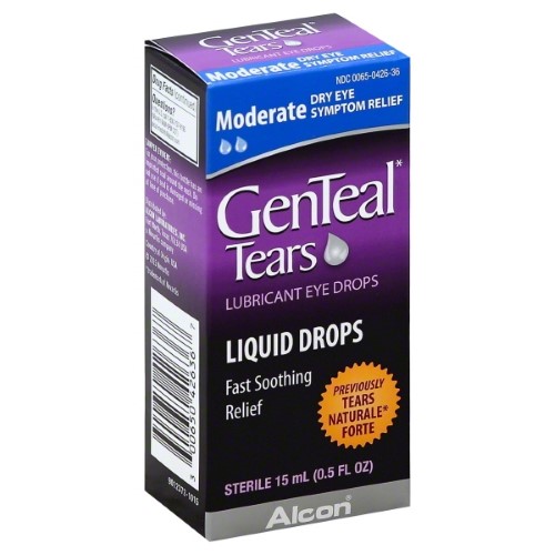 Genteal Tears Lubricant Eye Drops, Moderate Liquid Drops, 0.51 fl oz