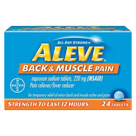 ALEVE BACK & MUSCLE PAIN TABLETS 24CT