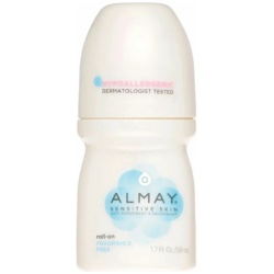 Almay Anti-Perspirant& Deodorant, Sensitive Skin, Roll-On, Fragrance Free 1.7 oz
