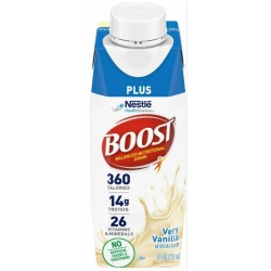 Boost Plus Very Vanilla Balanced Nutritional Drink, 8.01 Fluid Ounce -- 24 per case