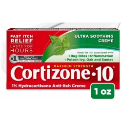 Cortizone-10 Max Strength 1% Ultra Soothing Anti-Itch Creme 1 Oz 041167002704