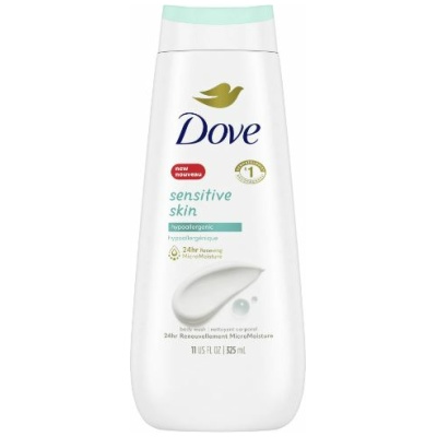 Dove Sensitive Skin Liquid Body Wash Hypoallergenic & Sulfate Free, 11 oz