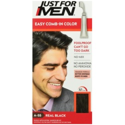 ust For Men Autostop Hair Color, Real Black - Kit ; UPC: 011509043139