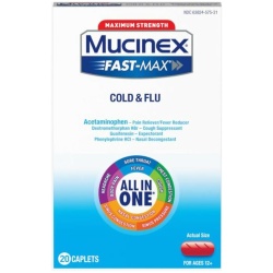 MUCINEX FAST-MAX SEVERE CONGESTION & COLD CAPLETS 20CT