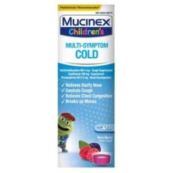 Mucinex Children's Multi-Symptom Cold Liquid Very Berry Flavor - 4 oz