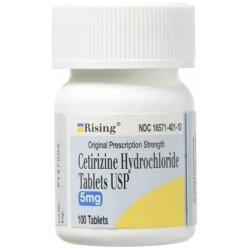 Rising Pharma Cetirizine 5mg, 100 tablets