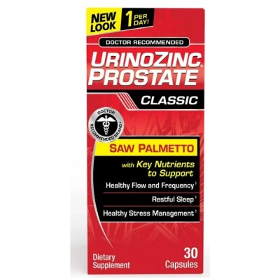 Urinozinc One Per Day Saw Palmetto Prostate Supplement, Prostate Health, 30 Ct