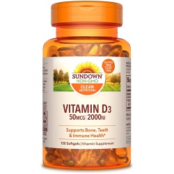 Vitamin D 2000Iu Softgel 150ct Sundwn
