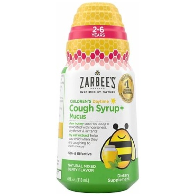 Zarbee's Naturals Cough + Mucus Daytime Syrup - 4 Fl Oz