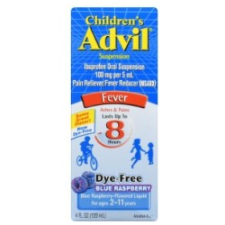 Advil Children's Suspension Blue Raspberry Flavored - 4 oz,
