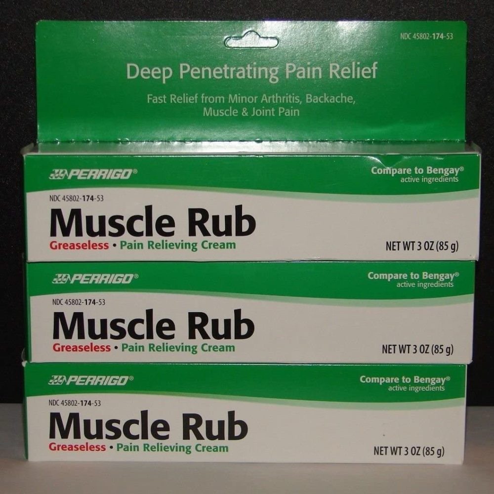 Muscle Rub Cream 3oz tube by Perrigo 3 pack Wholesale Supplier 🛍️